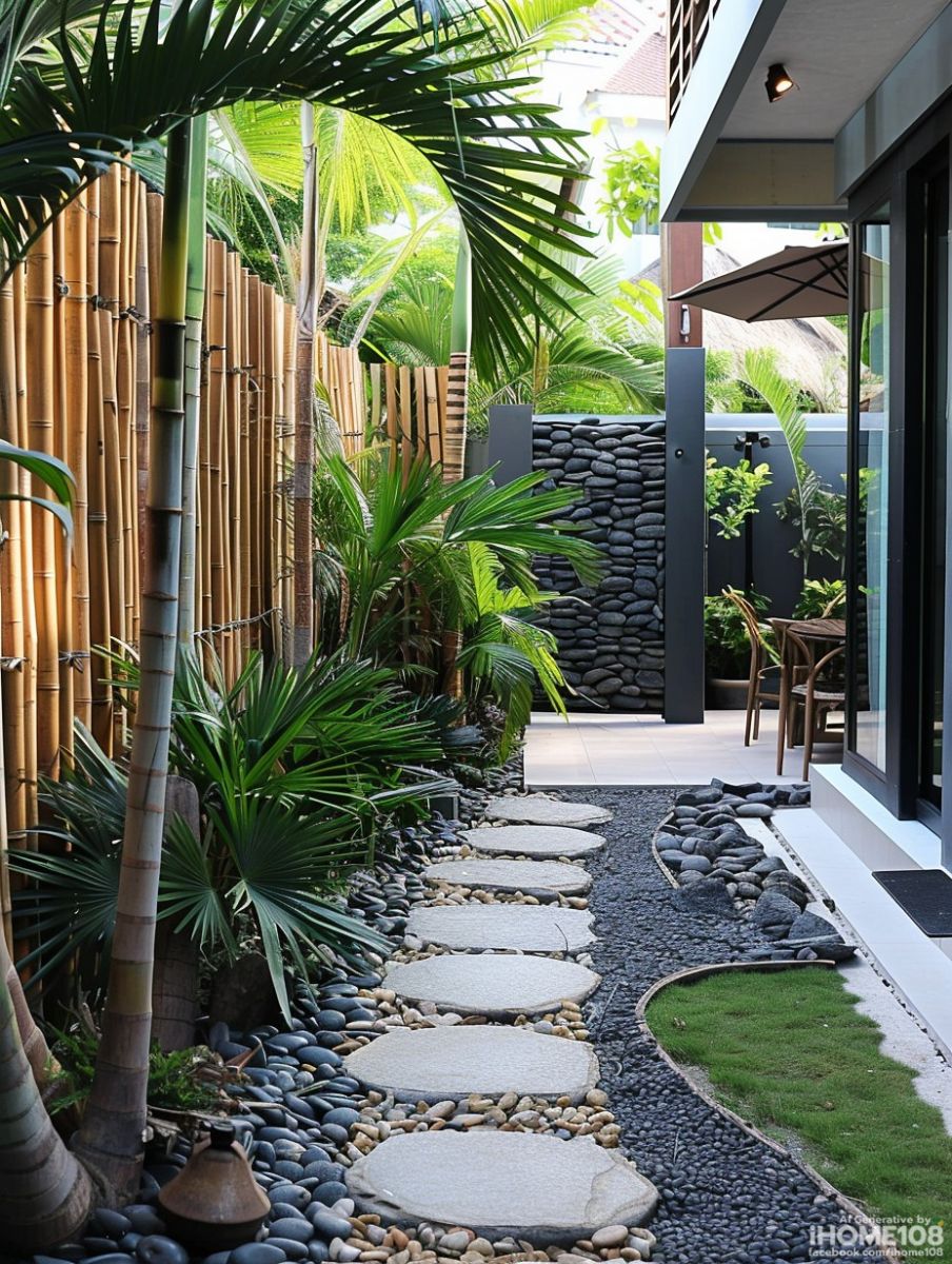 ý tưởng thiết kế vườn bên hông nhà 